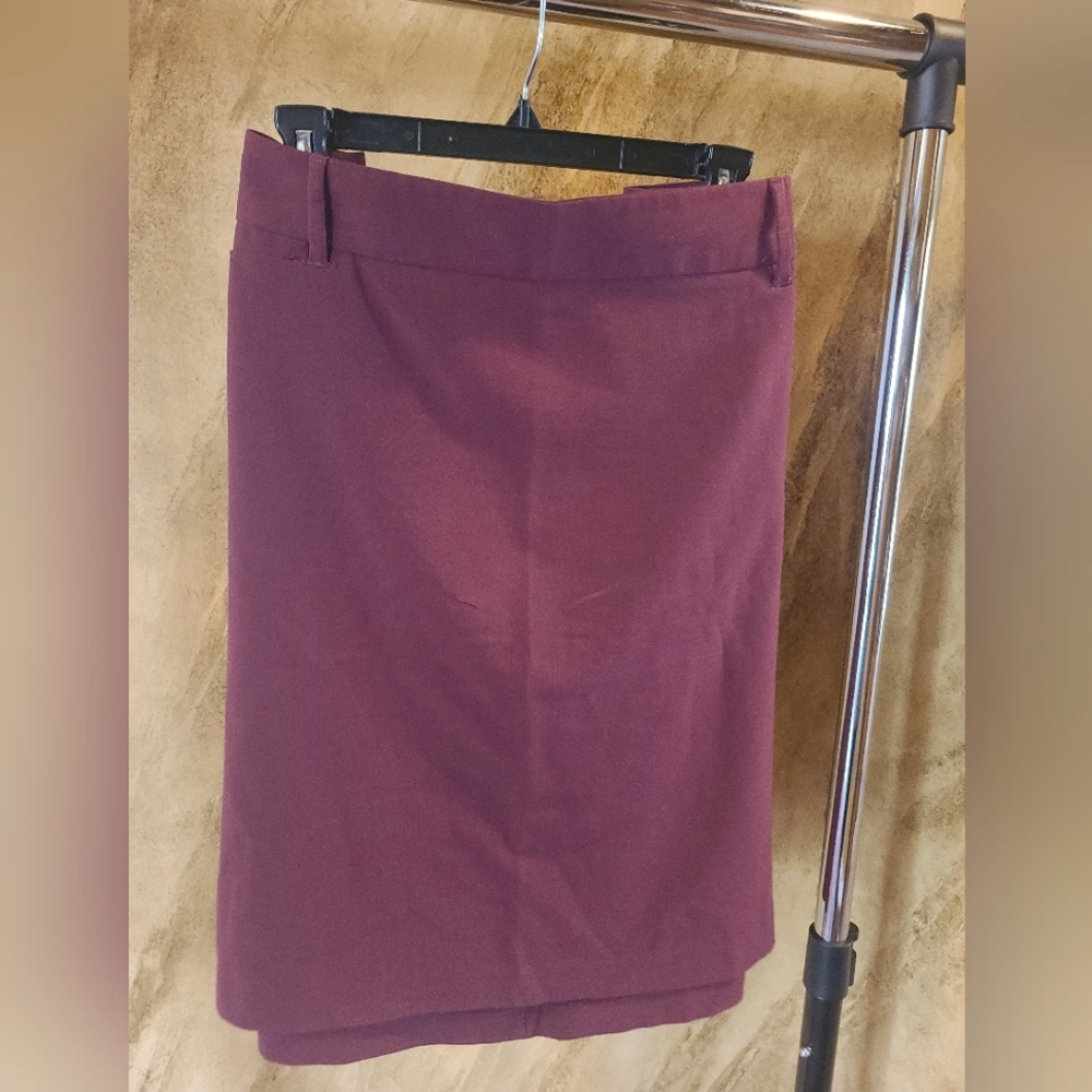 Lane Bryant burgundy skirt size 22